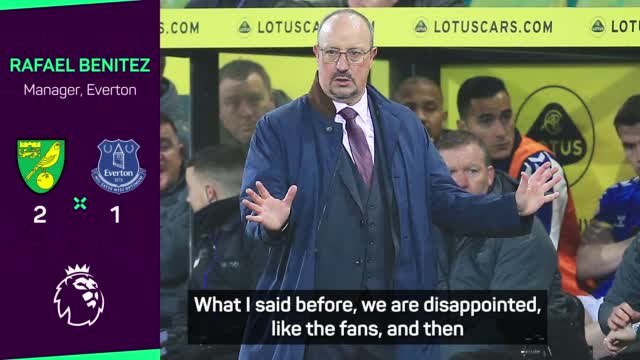 Under pressure Benitez reveals future is 'not in my hands' after Norwich defeat