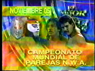 Hijo del Santo & Octagon vs Eddie Guerrero & Love Machine I Campeonato de Parejas Noviembre 05, 1993