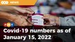 Covid-19 numbers as of January 15, 2022