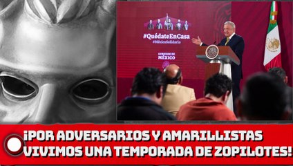 AMLO: ¡Por adversarios y prensa amarillista vivimos una “temporada de zopilotes”!