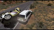 Cars VS Bridge JUMP #9 BMW Cars Crash - BeamNG Drive