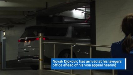 Djokovic arrives at lawyers ahead of court hearing