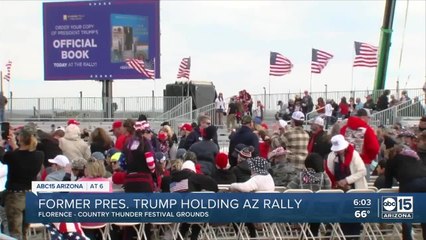 Former President Trump holding event in Florence, Arizona
