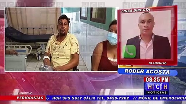 Ingresan 5 personas heridas por accidente en motocicleta, al hospital Aníbal Murillo de Olanchito