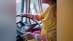 Pune Based Lady Hold Bus Steering To Save Driver And Other Travellers