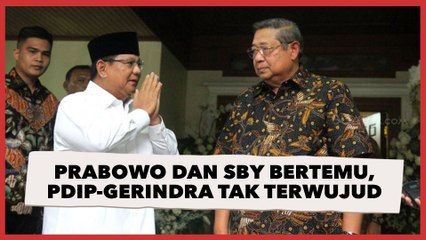 Prabowo dan SBY Bertemu, Pengamat: Mungkin PDIP-Gerindra Tak Jadi Terwujud