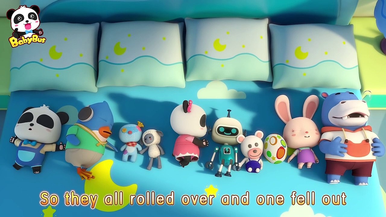 十個小寶貝，全都睡著了 | Ten in the Bed | 學數字兒歌 | 經典兒歌 | 安全兒歌 | 童謠 | 卡通片, 動畫 | 寶寶巴士 | Nursery Rhymes | BabyBus