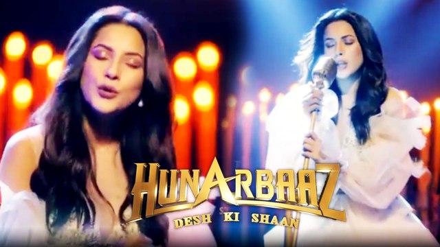 शहनाज गिल ने रियलिटी शो 'हुनरबाज' के सेट पर बिखेरा अपनी आवाज का जादू