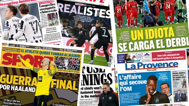 La honte de la presse espagnole après les incidents du derby de Séville, la bataille entre le Real Madrid et Barcelone pour Erling Haaland