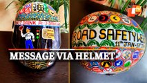 Road Safety Week: Artist Priyanka Sahani Spreads Awareness Via Painted Helmet