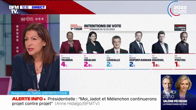 Anne Hidalgo estime que pas grand monde ne comprend la candidature de Christiane Taubira