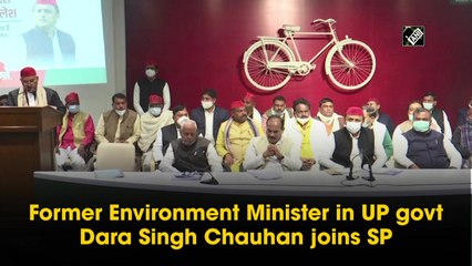 Former UP cabinet minster Dara Singh Chauhan joins SP