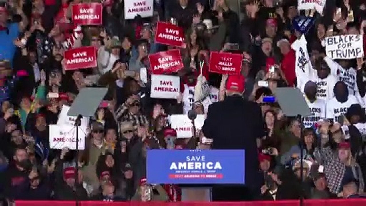 Wahlkampfauftritt: Trump wirft Nachfolger Biden Totalversagen vor: "Unser Land wird zerstört"