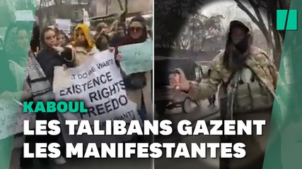 Download Video: En Afghanistan, des femmes aspergées de gaz poivré pour avoir manifesté