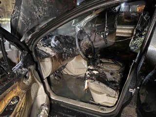 TEM Otoyolu'nda otomobil alev topuna döndü