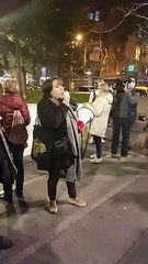 Manifestación en el Besòs después del tiroteo del sábado