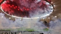 Los espectaculares fuegos artificiales que acompañaron el título del Madrid