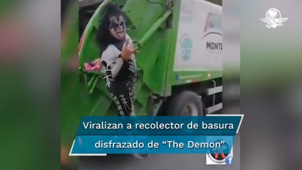 Al estilo Kiss, trabajador mexicano recolecta basura y Gene Simmons lo promueve