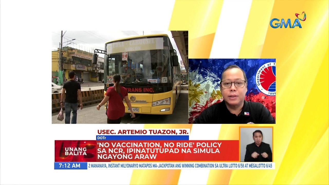 Panayam kay DOTr Usec. Artemio Tuazon, Jr. | UB
