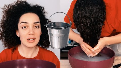 YENİ SAÇ BAKIM RUTİNİ DENEDİM! | KOVAYA KAFAMI SOKTUM!