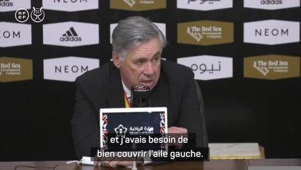 Supercoupe d’Espagne - Ancelotti : "Marcelo mérite plus de minutes"