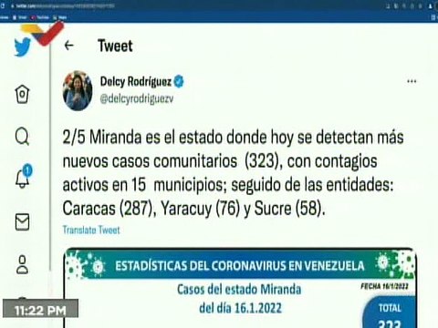 COVID-19 | Venezuela registró 1.036 casos comunitarios, 13 importados y 438.541 recuperados