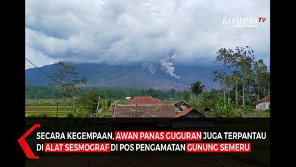 Semeru Kembali Keluarkan Awas Panas Guguran Sejauh Empat Kilometer