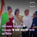 Miss Universe 2021 Harnaaz Sandhu And Urvashi Rautela Celebrate Historic Win