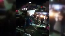 Meksika’da tren hemzemin geçitteki araçlara çarptı; kazada devrilen kamyoneti halk yağmaladı