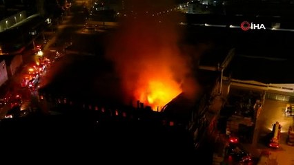 Bursa'da tekstil fabrikası alev alev!