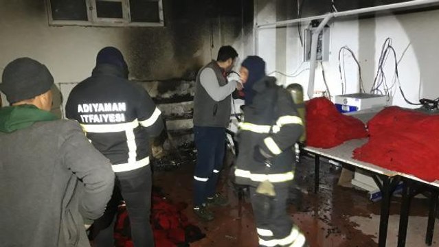 ADIYAMAN'DA TEKSTİL FABRİKASI YANGINI