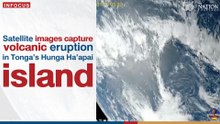Satellite images capture volcanic eruption in Tonga's Hunga Ha'apai island | The Nation Thailand