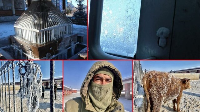 Burası Sibirya değil Erzurum, termometreler eksi 33’ü gösterdi