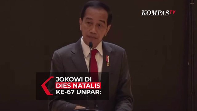 [Full] Pidato Lengkap Jokowi di Dies Natalis ke-67 Universitas Parahyangan