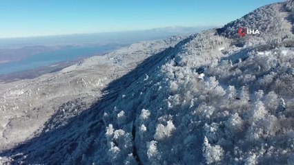 İki kayak merkezinin zirvesi tek karede buluştu
