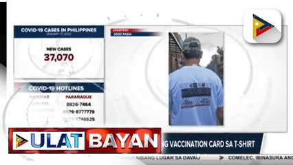 Lalaki, nag-imprenta ng kaniyang vaccination