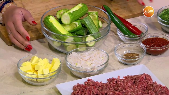 قوارب الكوسة بالبشاميل | غادة جميل