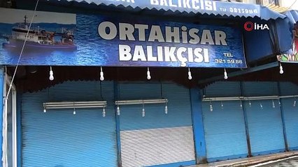 Soğuk ve karlı hava balık tezgahlarını etkiledi