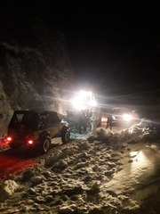 Alanya'da kar nedeniyle yayla yolunda mahsur kalan 41 kişi kurtarıldı