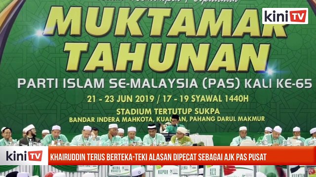 Khairuddin terus berteka-teki alasan dipecat sebagai AJK Pas Pusat