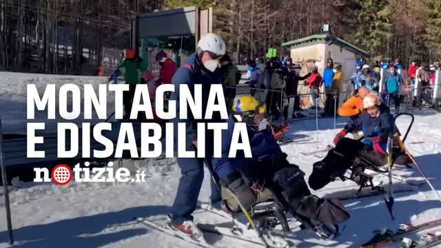 Montagna e disabilità, l'iniziativa della Polizia per rendere la montagna accessibile a tutti: le immagini da Moena