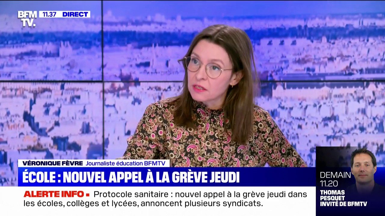 Covid-19: les syndicats lancent un nouvel appel à la grève jeudi dans les écoles, collèges et lycées