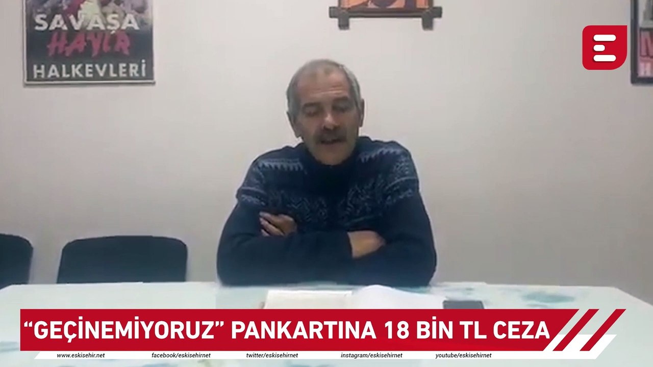 "Geçinemiyoruz" pankartına 18 bin TL ceza kesildi