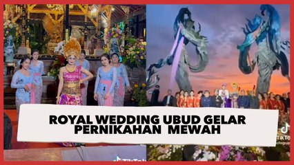 Descargar video: Royal Wedding Ubud Gelar Pernikahan Mewah, Dihiasi Bunga-bunga dan Diiringi Banyak Penari