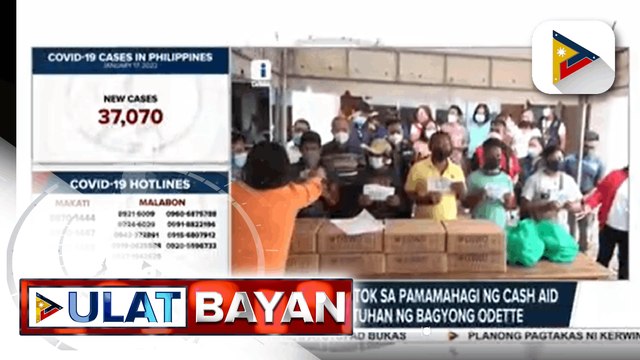 Surigao del Norte LGU, nakatutok sa pamamahagi ng cash aid sa mga pamilyang naapektuhan ng Bagyong Odette
