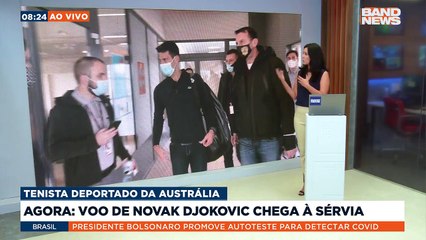 O atleta deixou a Austrália ontem, em um voo com escala em Dubai.