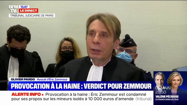Éric Zemmour condamné pour provocation à la haine raciale: son avocat regrette une dénaturation de ses propos