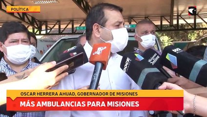 Más ambulancias para Misiones
