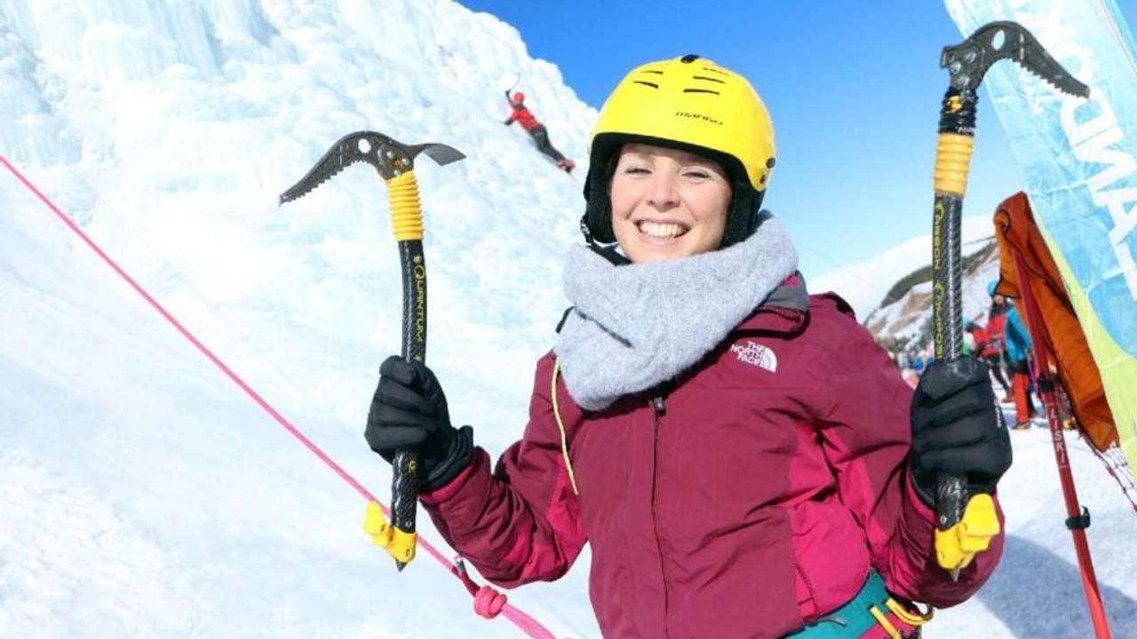 Palandöken’de buz tırmanışı festivali