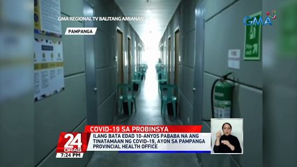Ilang bata edad 10-anyos pababa na ang tinatamaan ng COVID-19, ayon sa Pampanga Provincial Health Office | 24 Oras